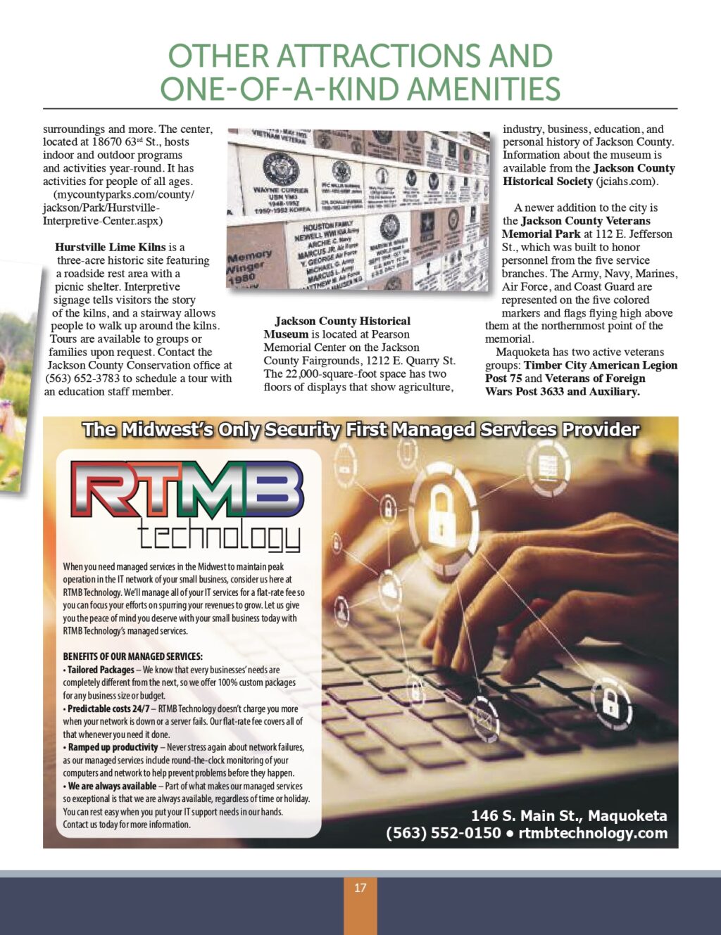 Community Guide Maquoketa Area Chamber of Commerce