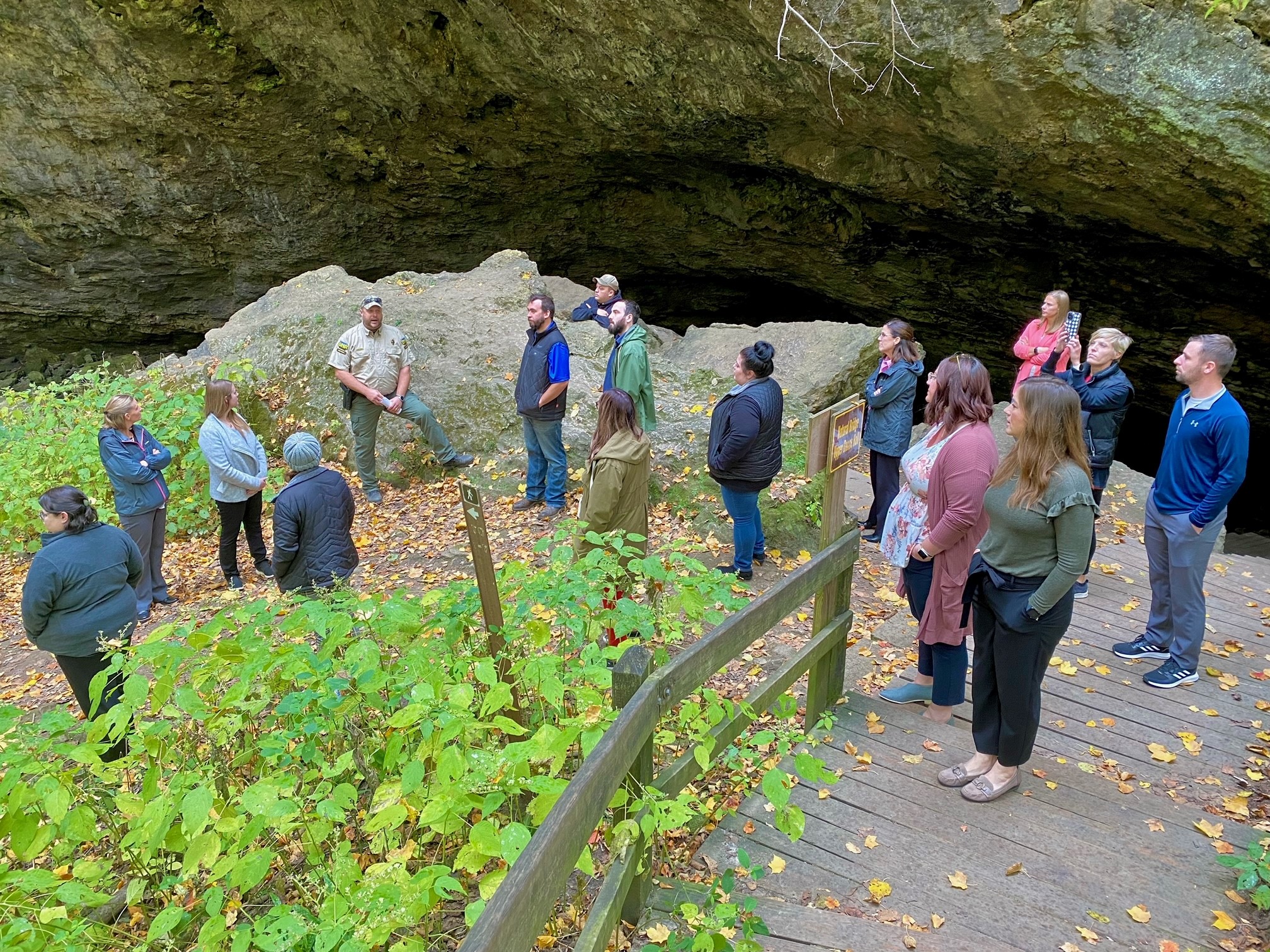 Touring and learning more about the Maquoketa Caves State Park